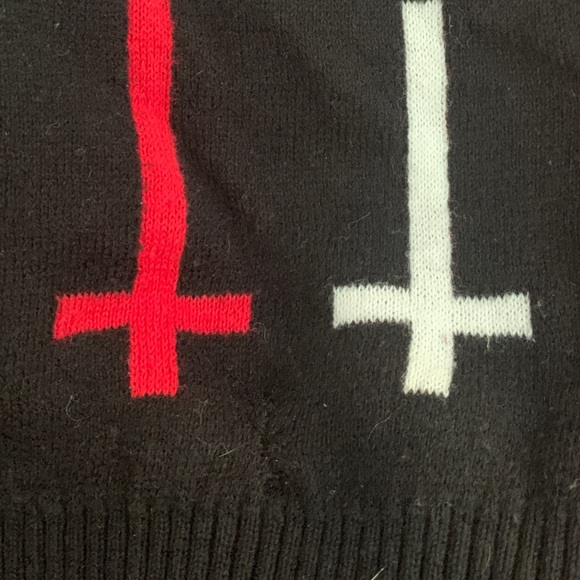 Rat Baby ‘Fuck Christmas Hail Satan’ Xmas Jumper (rare UK import, discontinued) - Picture 8 of 9
